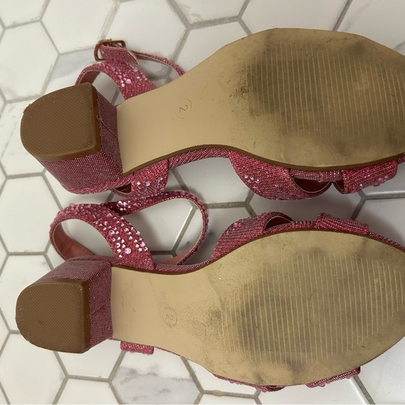 Kelly & Katie Pink Sequin Girl’s Sandals, Sz 2 - Picture 4 of 4